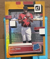 2022 Panini Donruss #63 Luis Frias Rated Rookie Holo Orange Diamondbacks RC